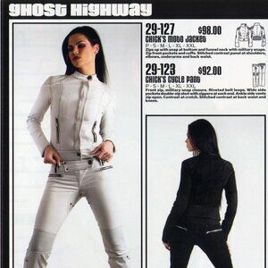 Lip Service Ghost Highway Moto Jacket and Matching mini skirt